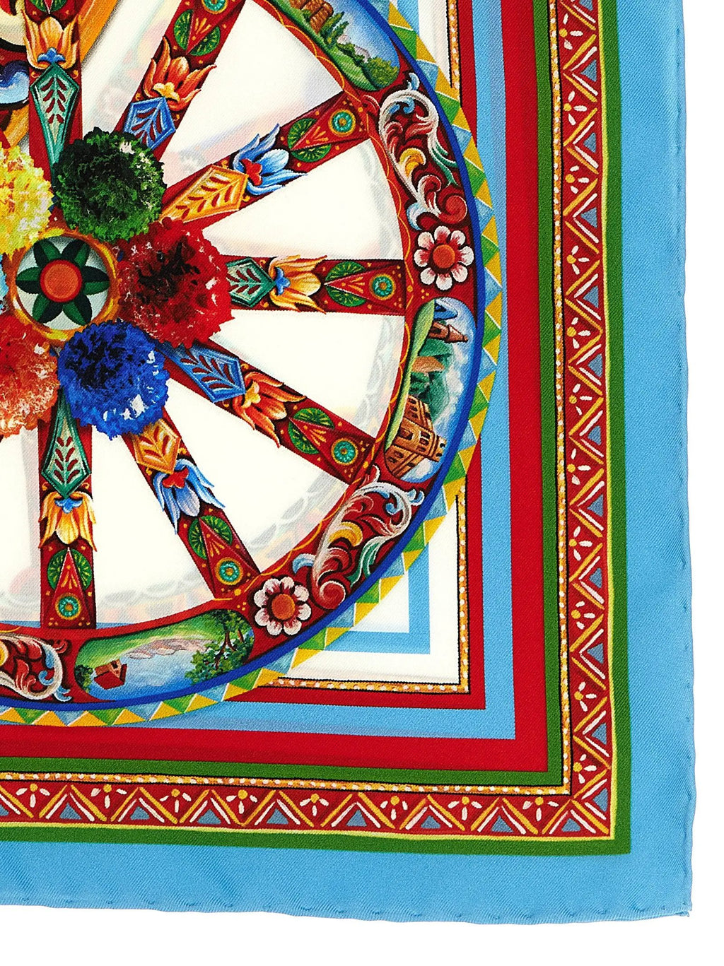 Écharpe en soie multicolore Dolce & Gabbana