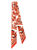 Foulard en soie orange Dolce & Gabbana