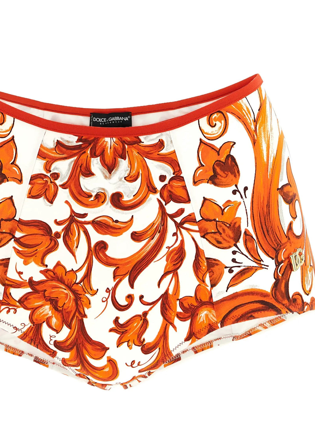 Haut et bas de bikini orange Dolce & Gabbana en polyamide