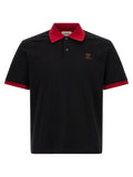 Versace Black Cotton Polo Shirt