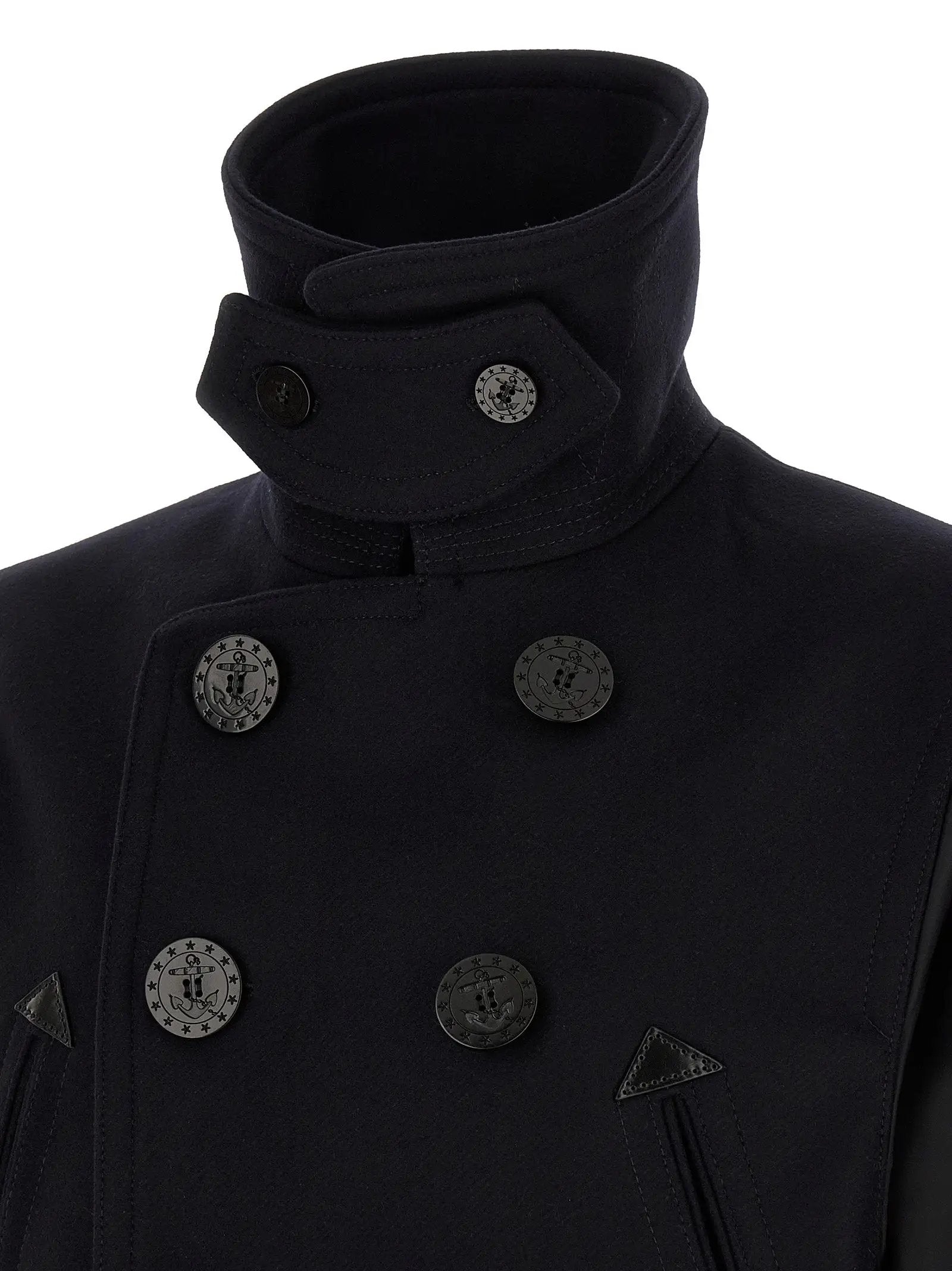Dsquared² Blue Wool Coat
