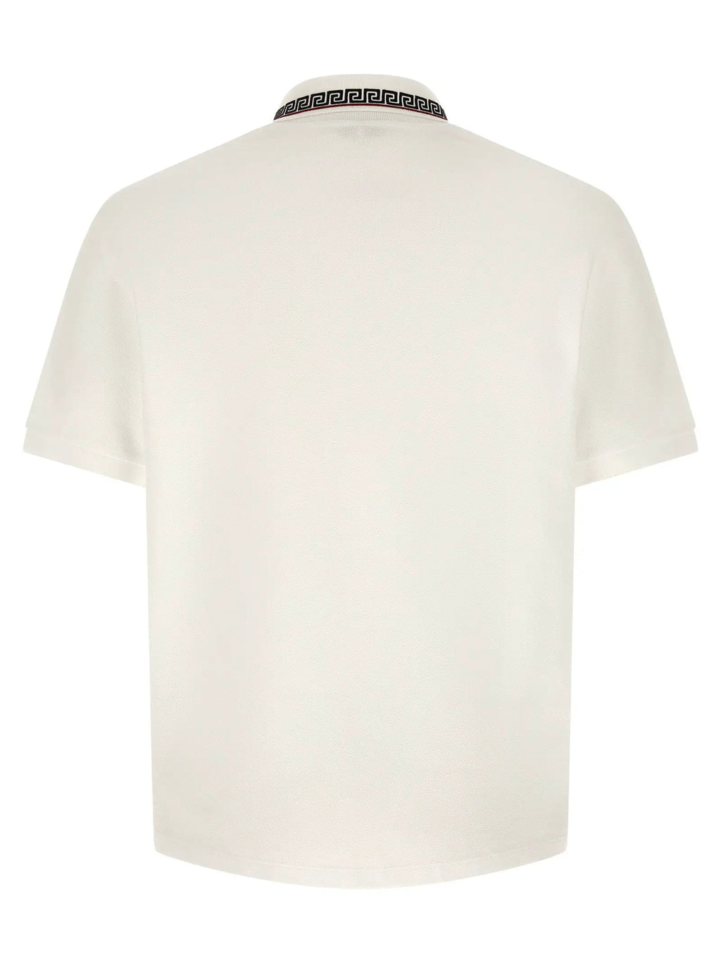 Versace White Cotton Polo Shirt