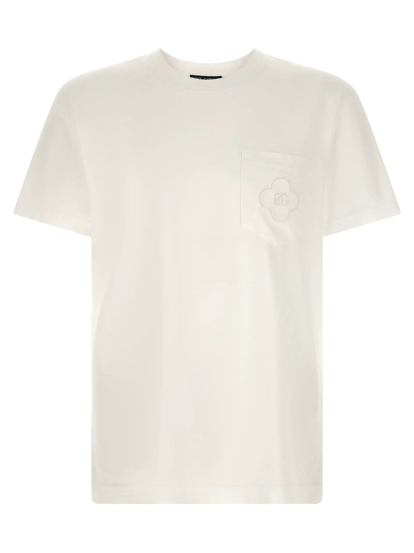 Dolce & Gabbana White Cotton T-Shirt