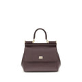 Dolce & Gabbana Brown Calf Leather Bos Taurus Shoulder Bag
