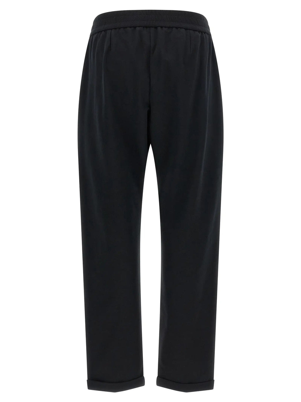 Brunello Cucinelli Black Cotton Joggers (Workout Pants)