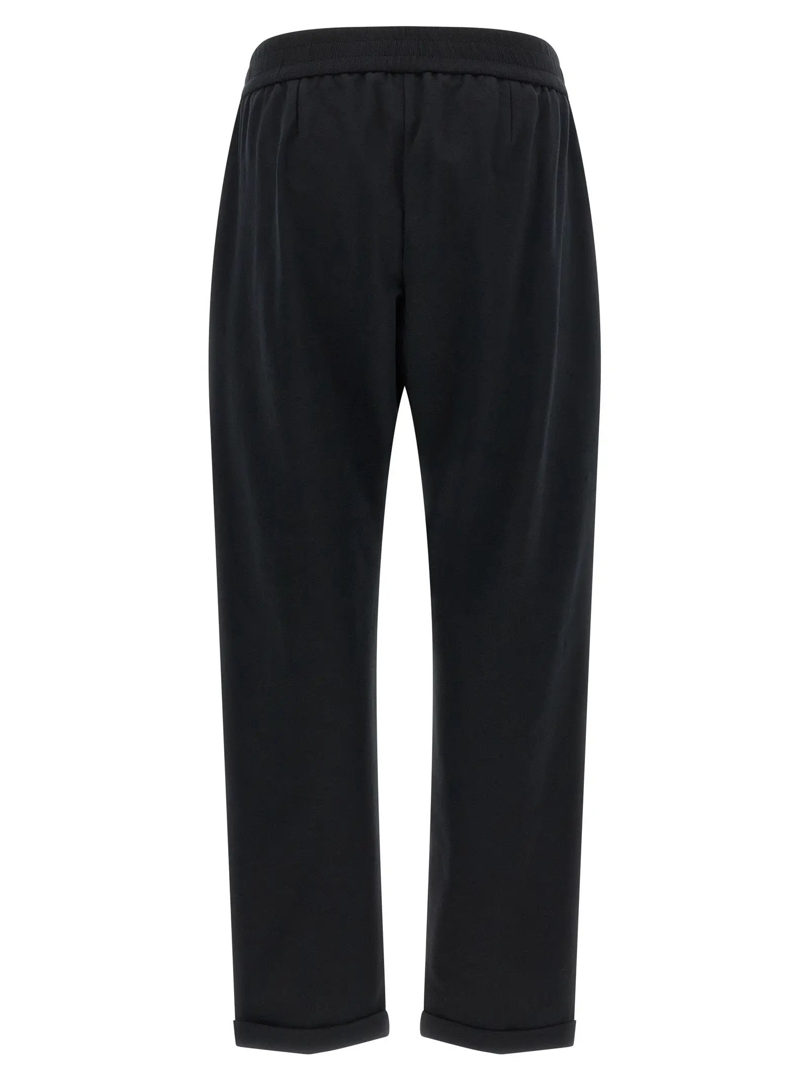 Brunello Cucinelli Black Cotton Joggers (Workout Pants)