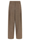 Brunello Cucinelli Brown Virgin Wool Flared Pants