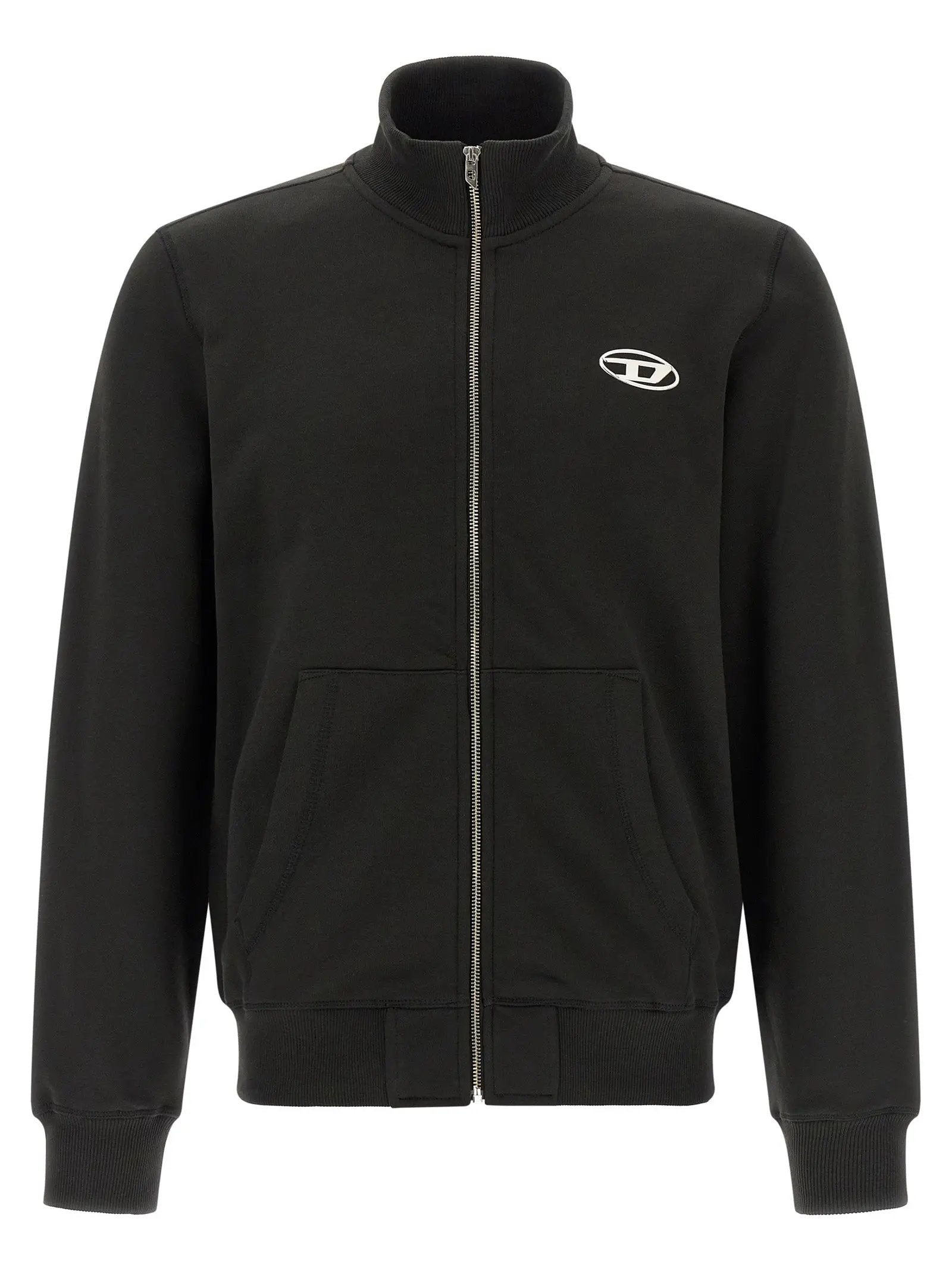 Diesel Black Cotton Sweatshirt