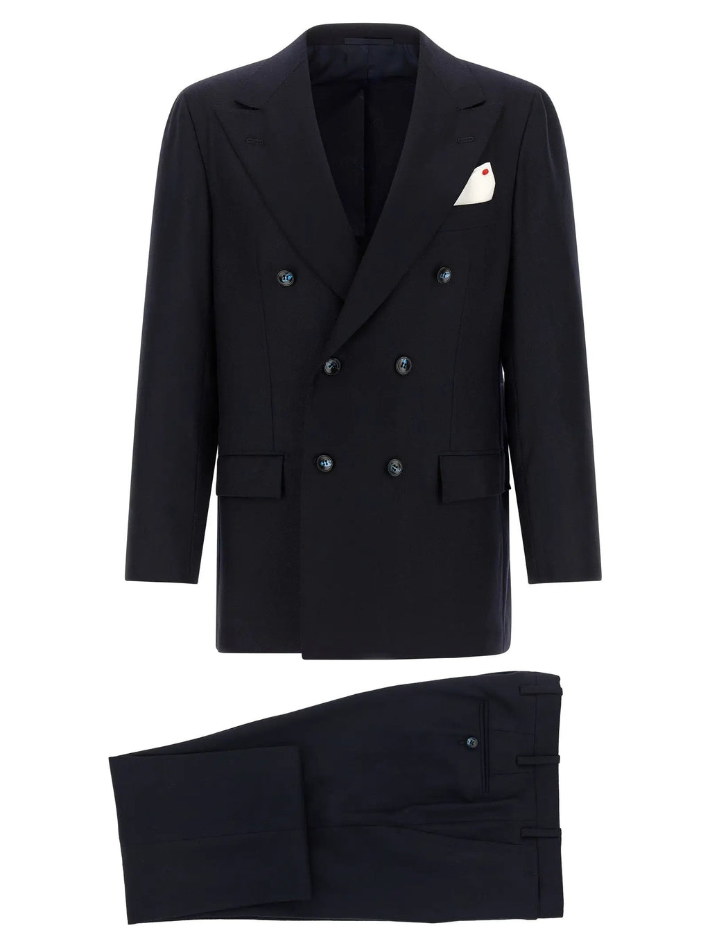 Kiton Blue Virgin Wool Two-Piece Suit