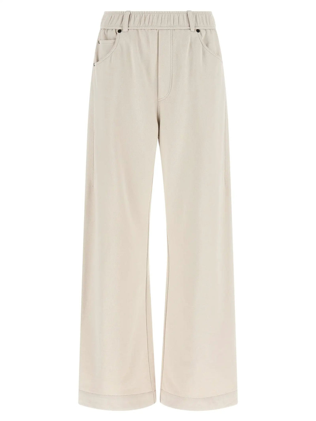 Brunello Cucinelli Beige Cotton Athletic Pants