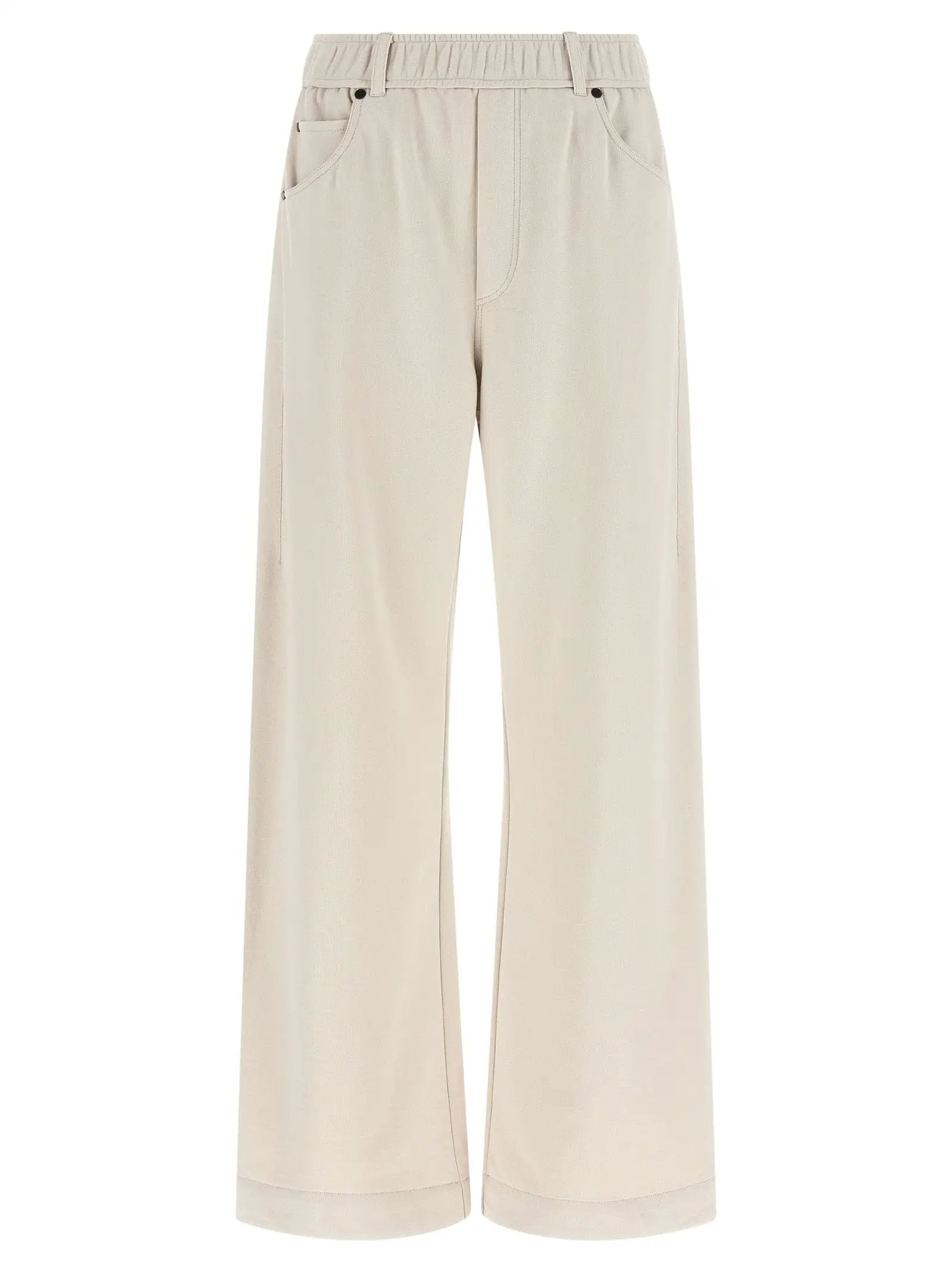 Brunello Cucinelli Beige Cotton Athletic Pants
