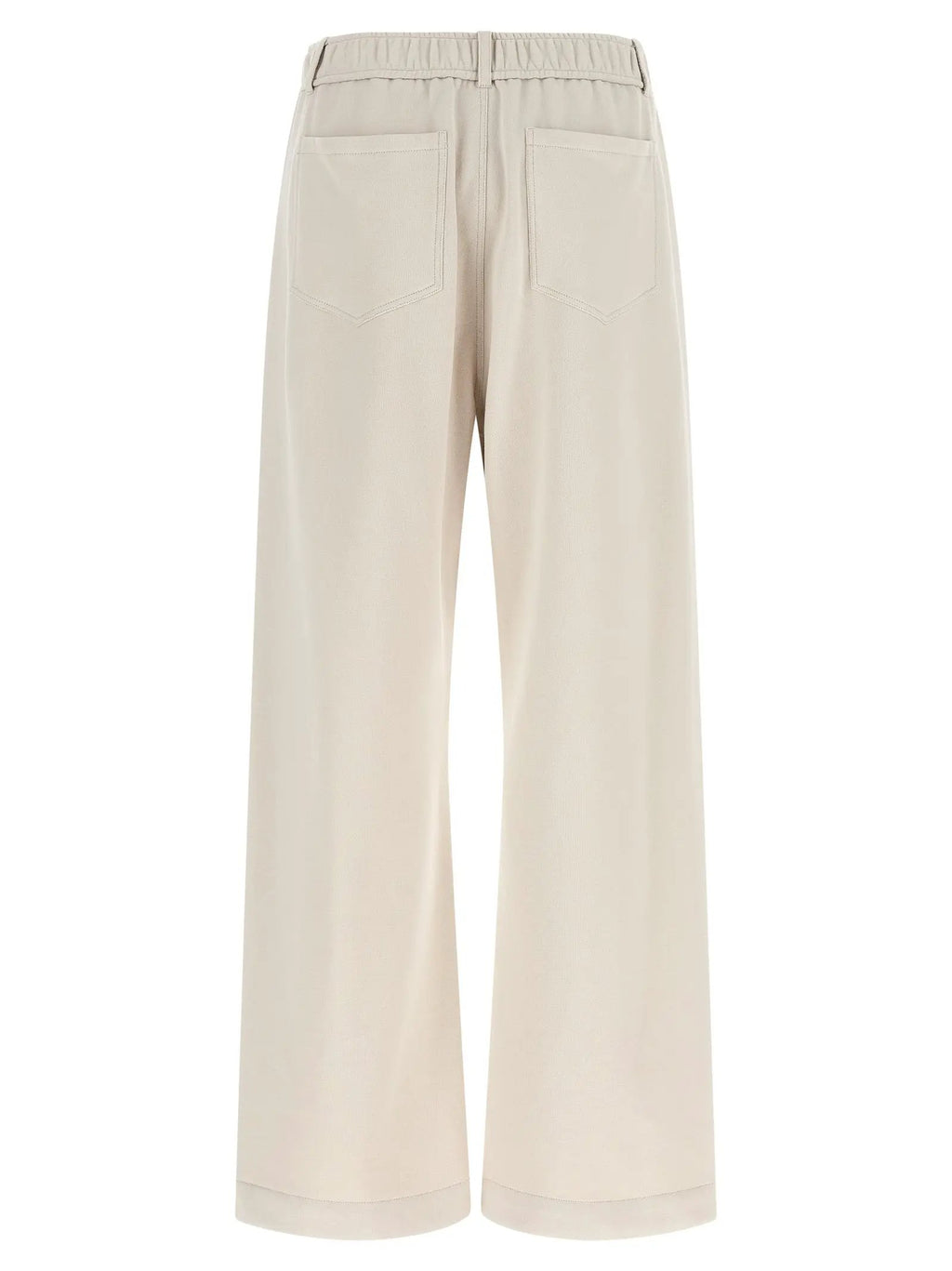 Brunello Cucinelli Beige Cotton Athletic Pants