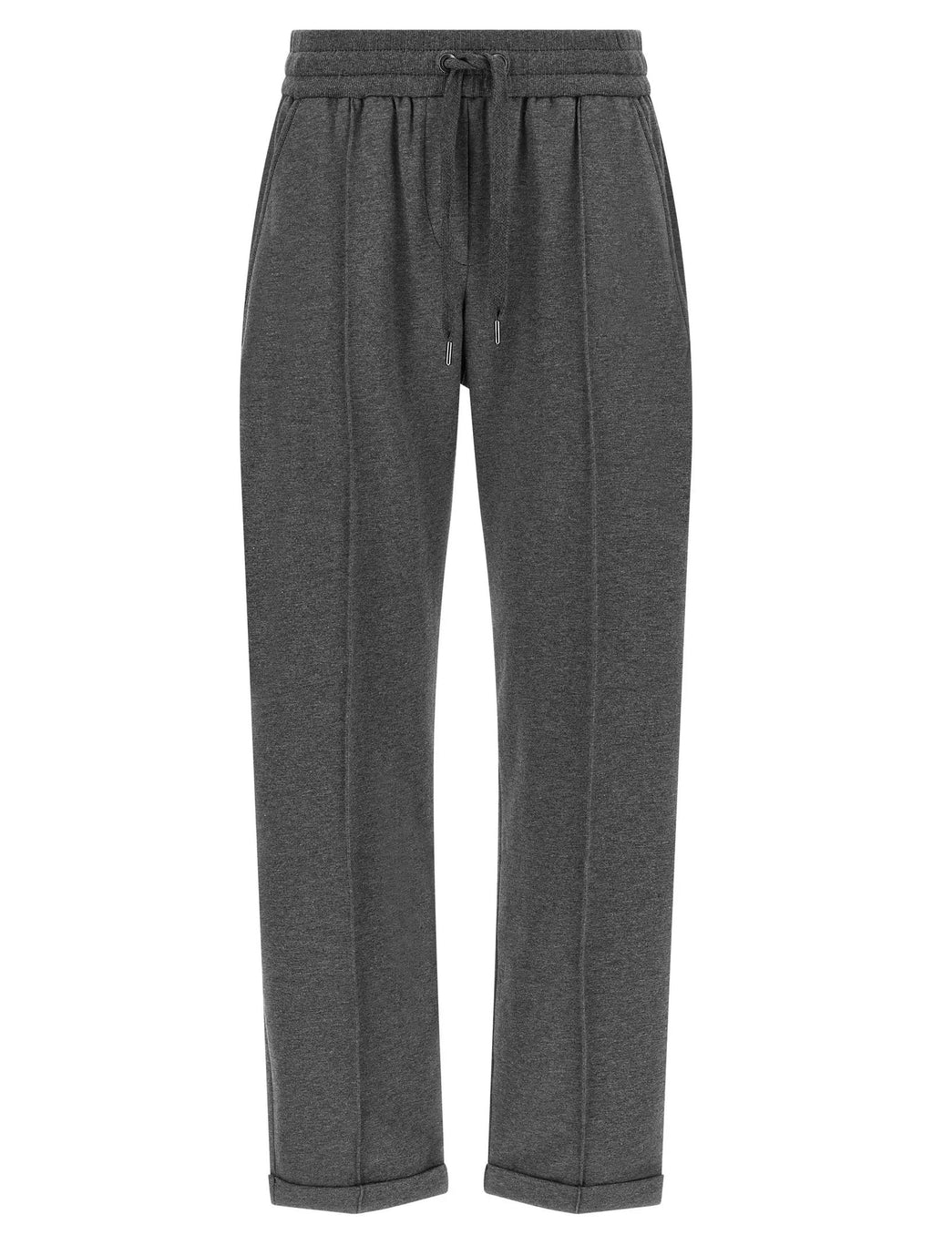 Brunello Cucinelli Gray Cotton Casual Pants