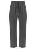 Brunello Cucinelli Gray Cotton Casual Pants