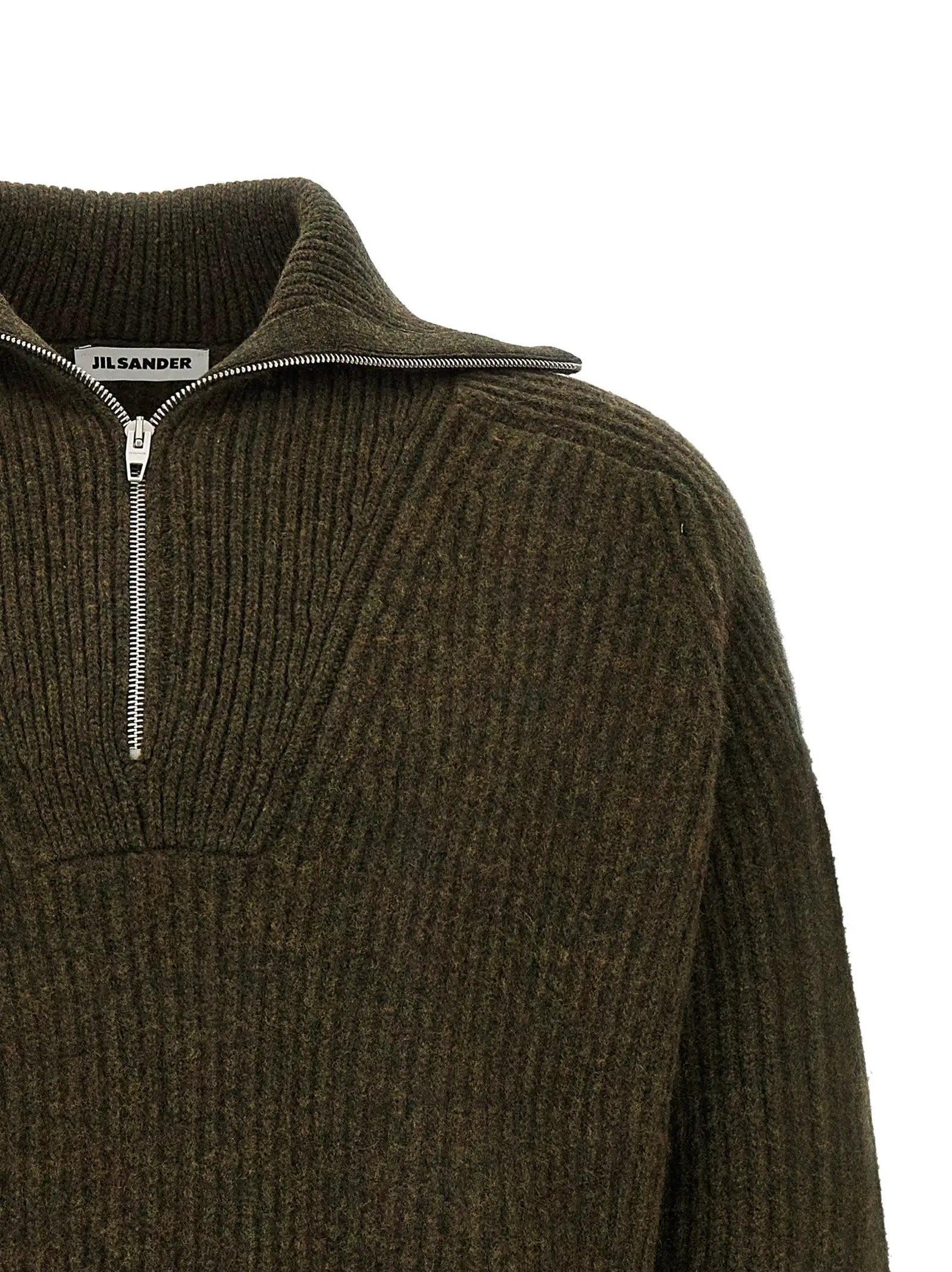 Jil Sander Bicolor Wool Cardigan