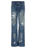 Jean évasé en coton bleu Diesel