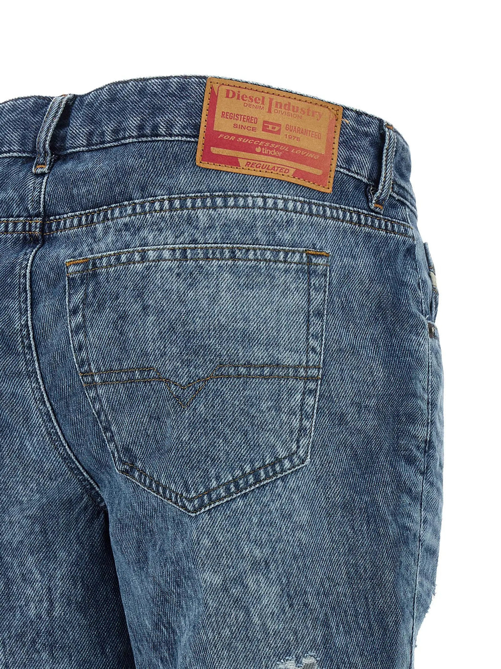 Jean évasé en coton bleu Diesel