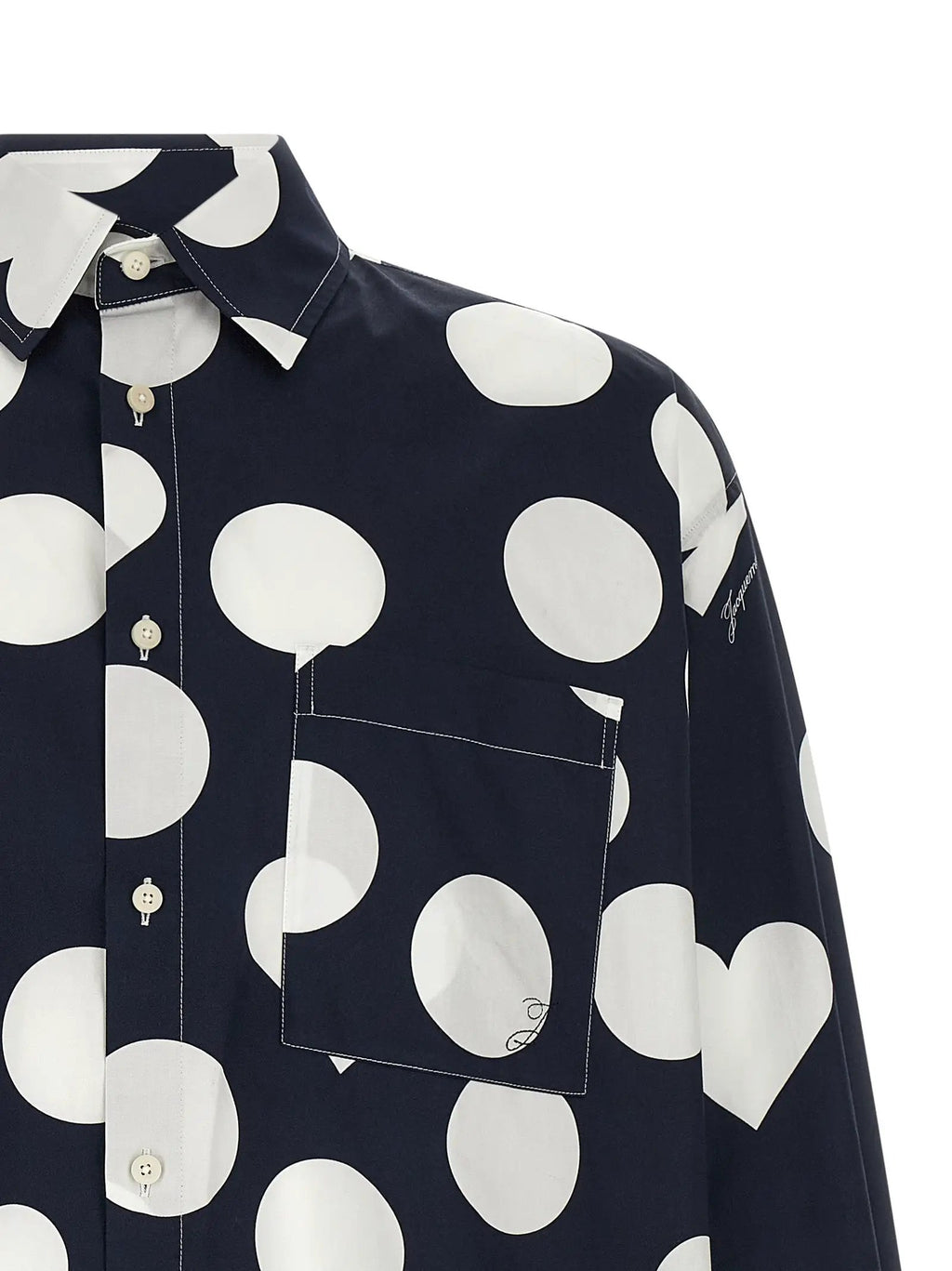 Jacquemus Blue Cotton Blouse