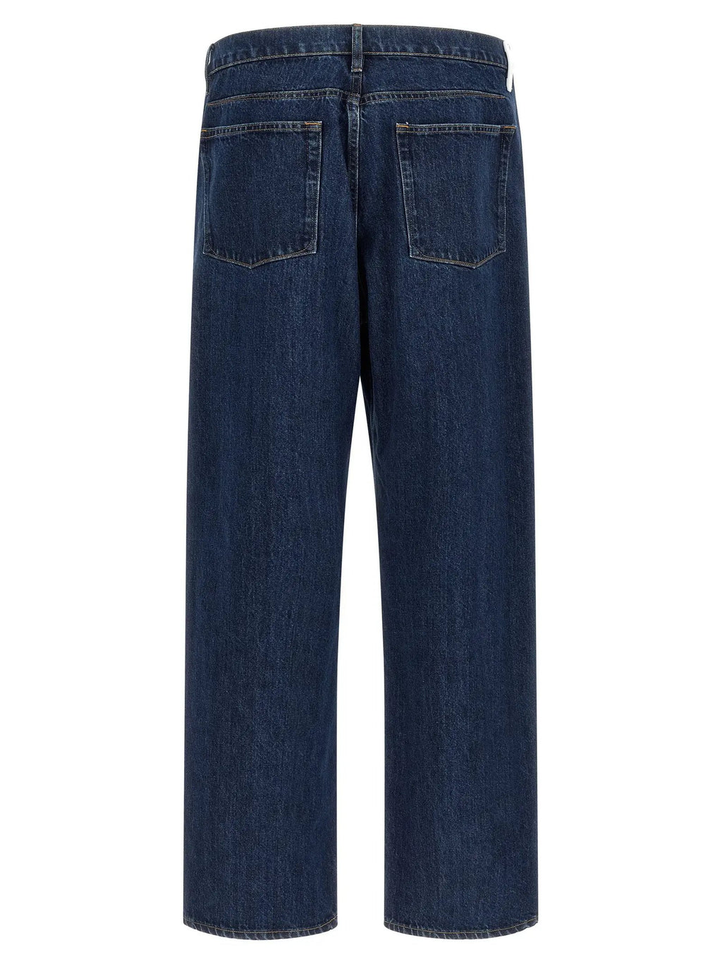 Jil Sander Blue Cotton Straight-Leg Jeans