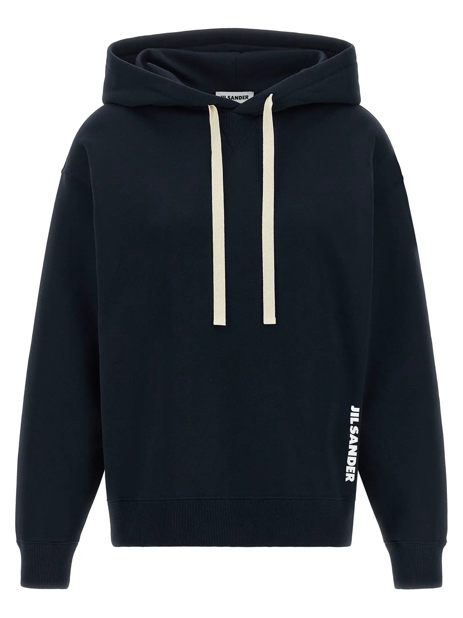 Jil Sander Blue Cotton Sweatshirt