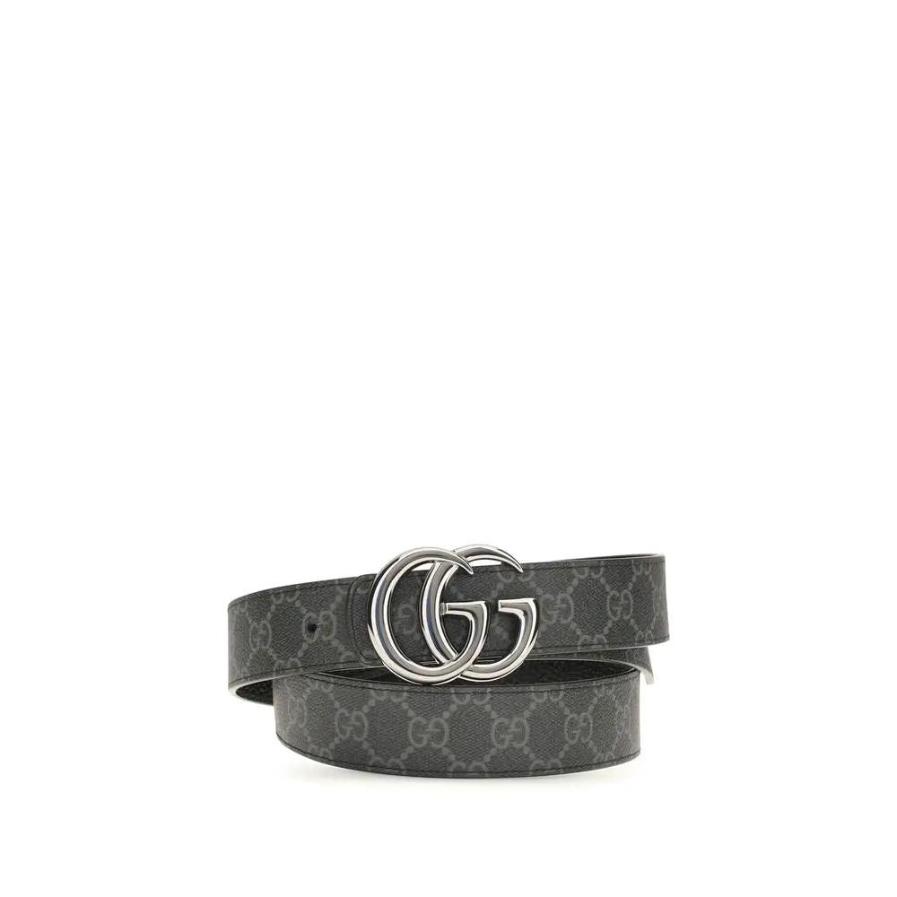 Gucci Black Calf Leather Bos Taurus Regular Belt
