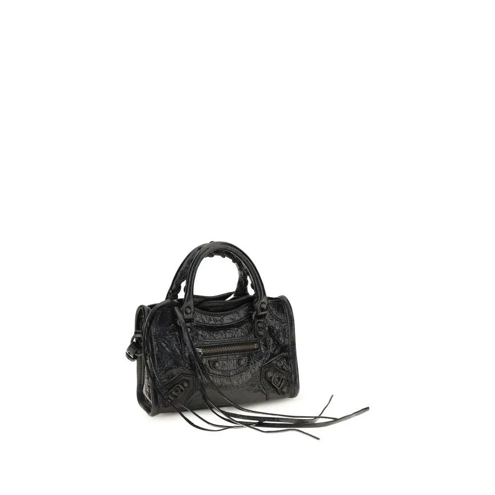 Balenciaga Black Lamb Ovis Aries Aries Handbag