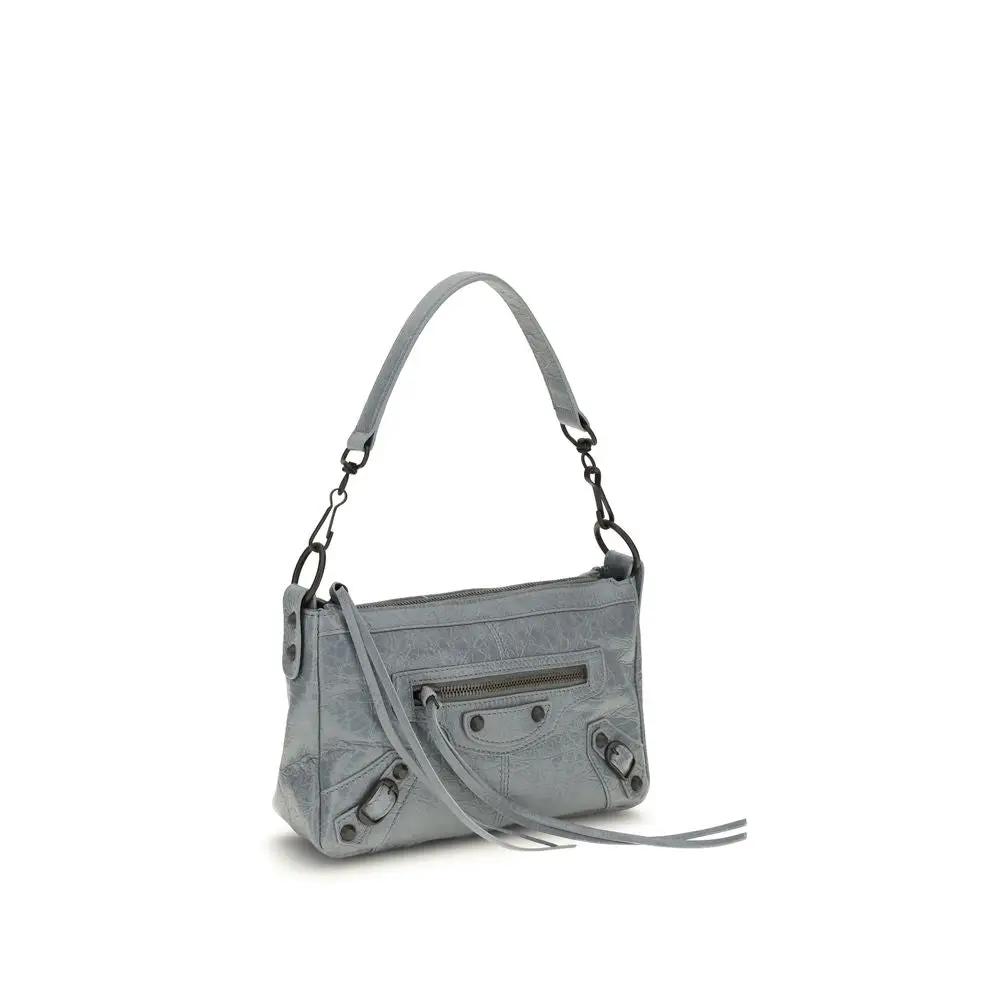 Balenciaga Gray Lamb Ovis Aries Aries Handbag