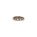 Valentino Garavani Gray Calf Leather Bos Taurus Bracelet