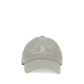 Brunello Cucinelli Gray Cotton Cap (Baseball Hat)