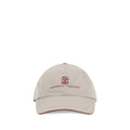 Brunello Cucinelli Gray Polyester Cap (Baseball Hat)