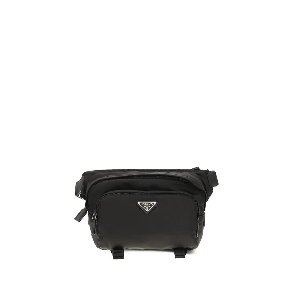 Prada Black Nylon Shoulder Bag