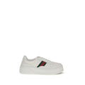 Gucci White Calf Leather Bos Taurus Chunky Sneakers