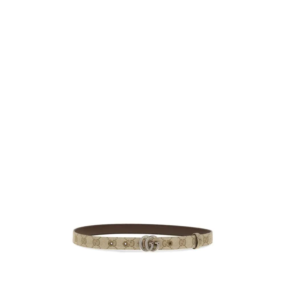 Gucci Beige Fabric Thin Belt