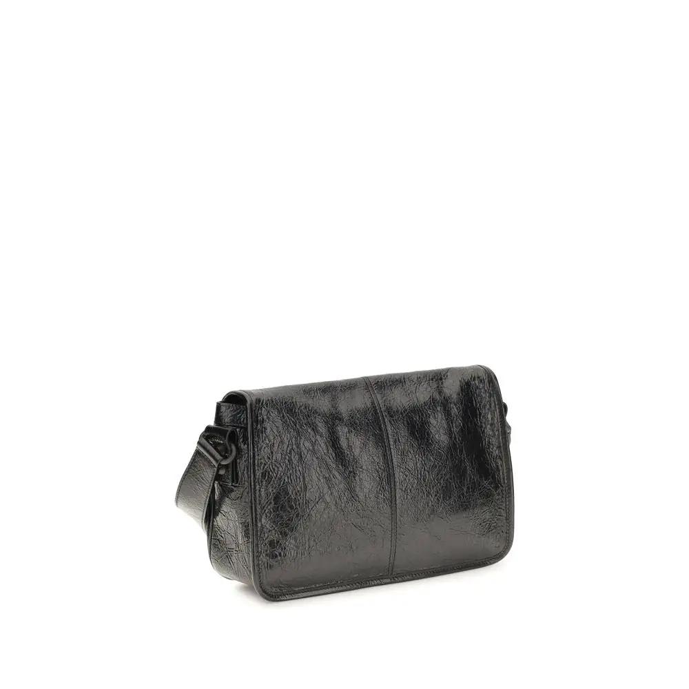 Balenciaga Black Lamb Ovis Aries Aries Shoulder Bag