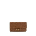 Fendi Brown Calf Leather Bos Taurus Wallet
