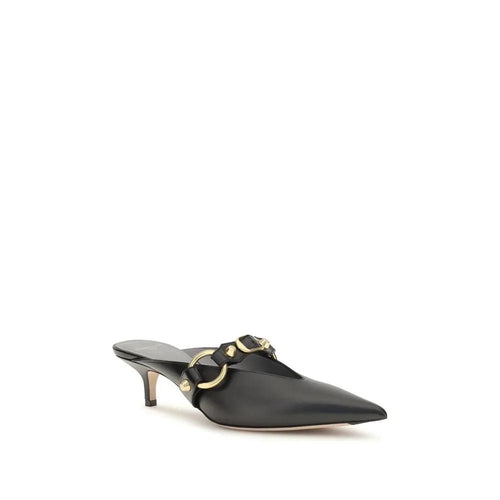 Mules Balenciaga Bos Taurus en cuir de veau noir