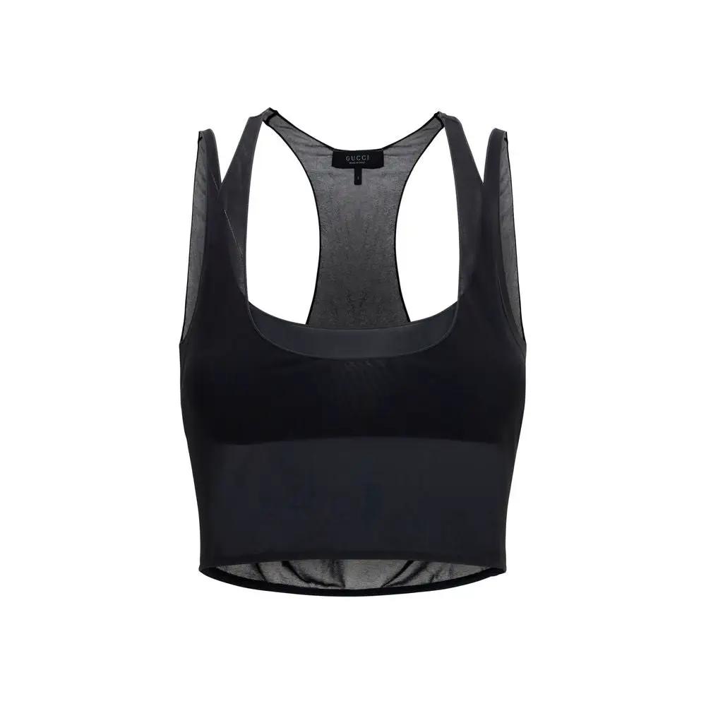 Gucci Black Viscose Bra