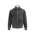 Brunello Cucinelli Gray Wool Oves Aries Full-Length Jacket