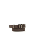 Valentino Garavani Brown Suede Leather Regular Belt
