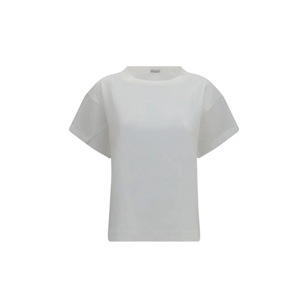 Brunello Cucinelli White Cotton T-Shirt