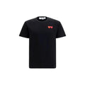 Comme Des Garçons Play Black Cotton T-Shirt
