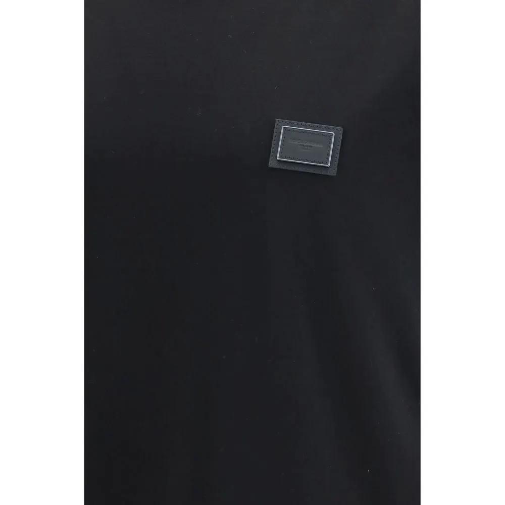 Dolce & Gabbana Black Cotton T-Shirt
