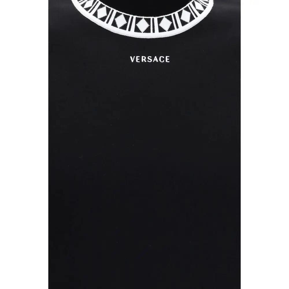 Versace Black Cotton T-Shirt