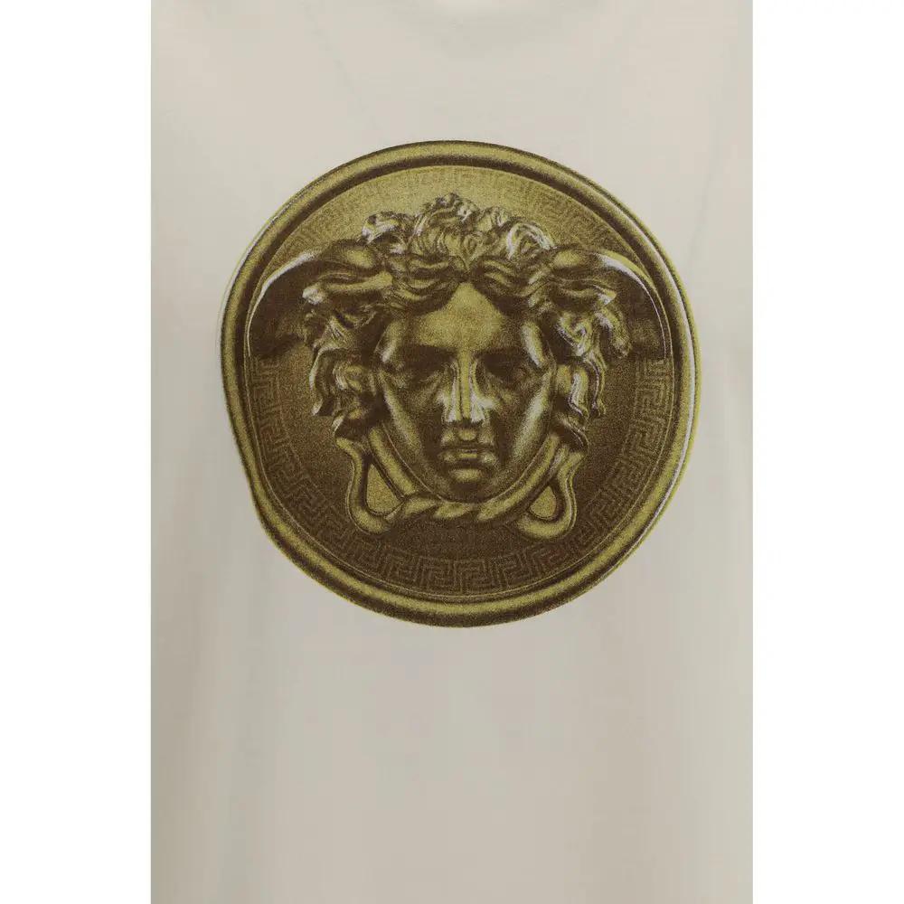 Versace Beige Cotton T-Shirt