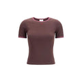 Courrèges Brown Cotton T-Shirt