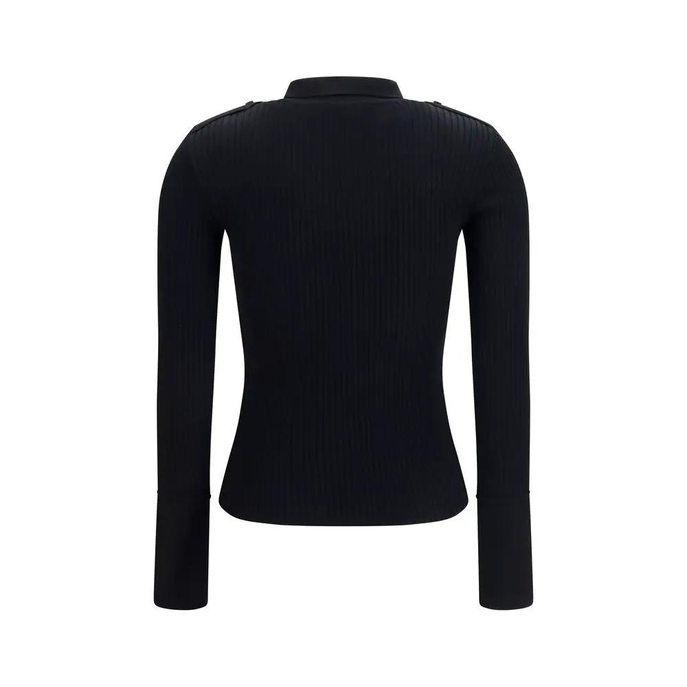 Courrèges Black Viscose Dress Shirt