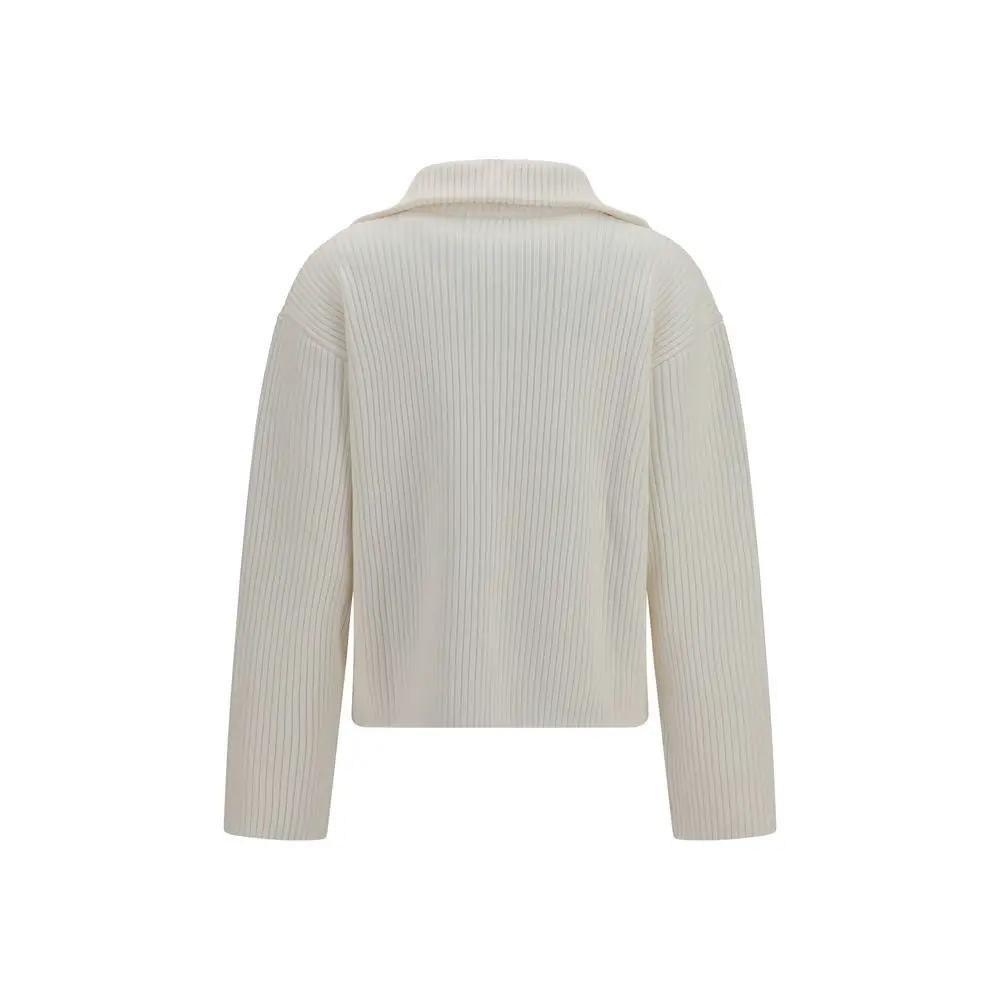 Courrèges White Wool Oves Aries Sweatshirt