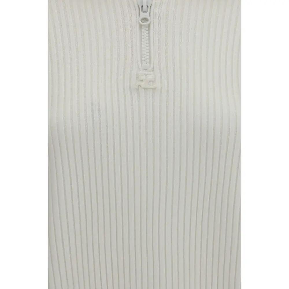Courrèges White Wool Oves Aries Sweatshirt