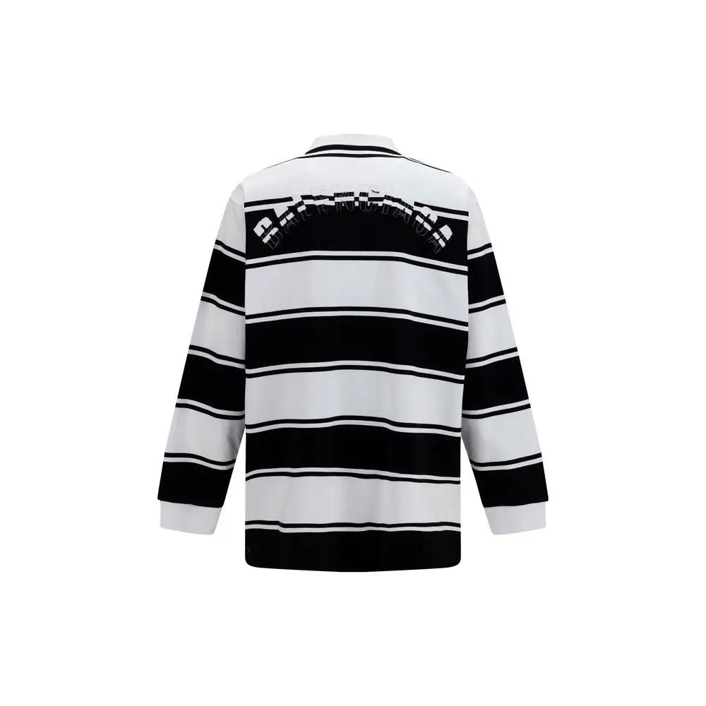 Balenciaga White Cotton Polo Shirt