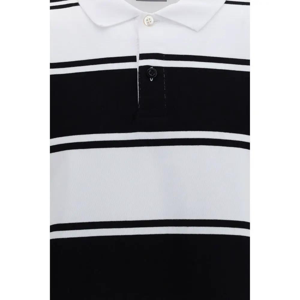 Balenciaga White Cotton Polo Shirt